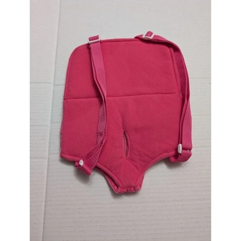 BAB Build A Bear‎ Workshop pink backpack carrier textured love hearts adjustable